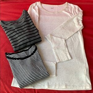 Three Gap Long Sleeve T-Shirts